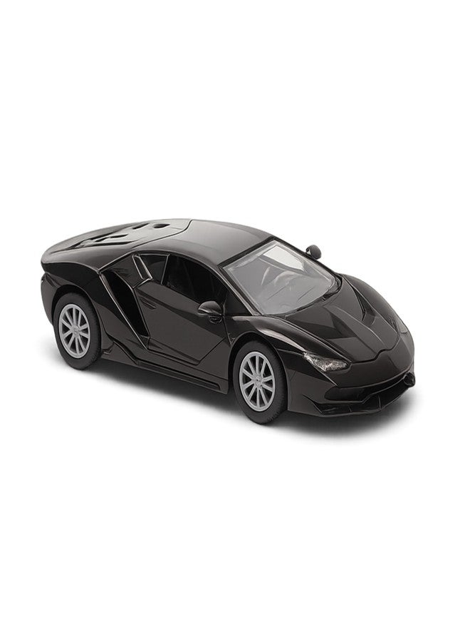 SPEEDYZ Toy Car Metal Car Toy 1:32 Scale Door Opening Pull Back Die Cast Realistic Model Racing Sedan for Boys & Girls (Black) - Image 1